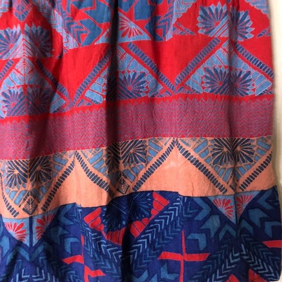 Angie Boho Aztec Print Lightweight Skirt Size XL - Picture 2 of 4